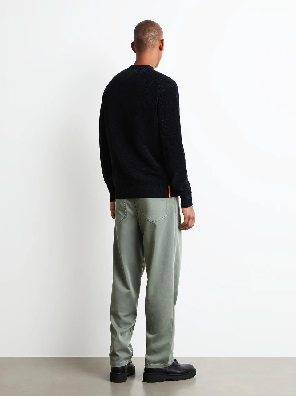 RRD - Pull ras du cou Velvet Round Knit Bleu noir - Lothaire