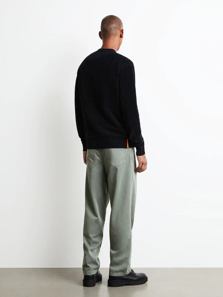 RRD - Pull ras du cou Velvet Round Knit Bleu noir - Lothaire
