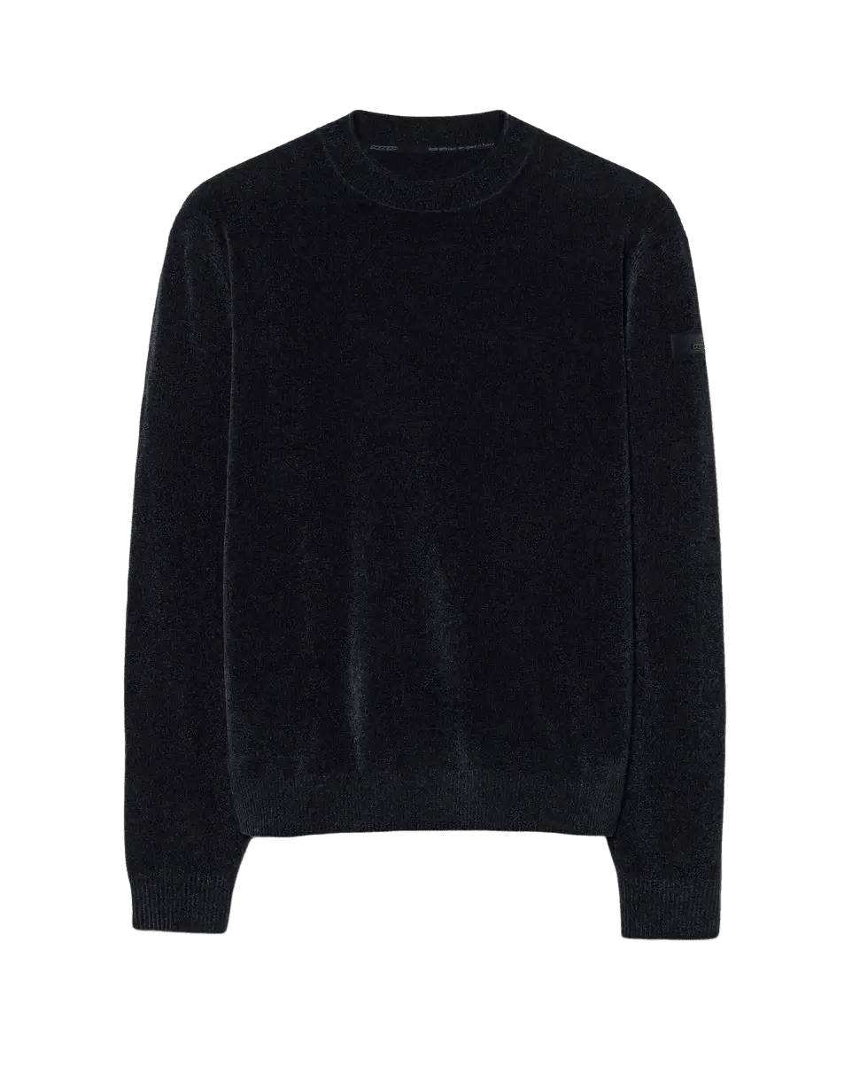 RRD - Pull ras du cou Velvet Round Knit Bleu noir - Lothaire