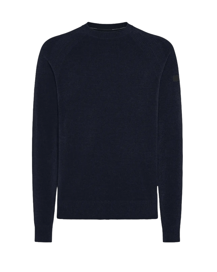 RRD - Pull Velvet Round Knit Blue Black - Lothaire