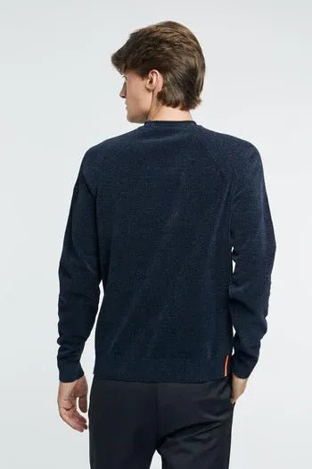 RRD - Pull Velvet Round Knit Blue Black - Lothaire
