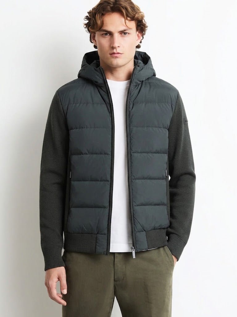 RRD - Veste hybride New Amos à capuche Vert forêt - Lothaire