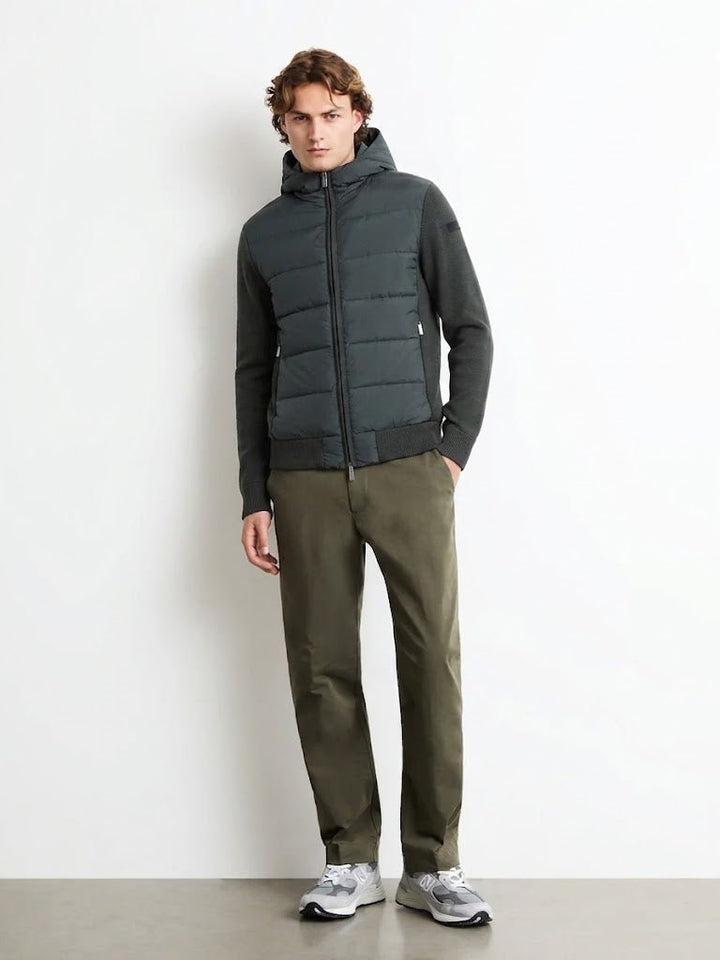 RRD - Veste hybride New Amos à capuche Vert forêt - Lothaire