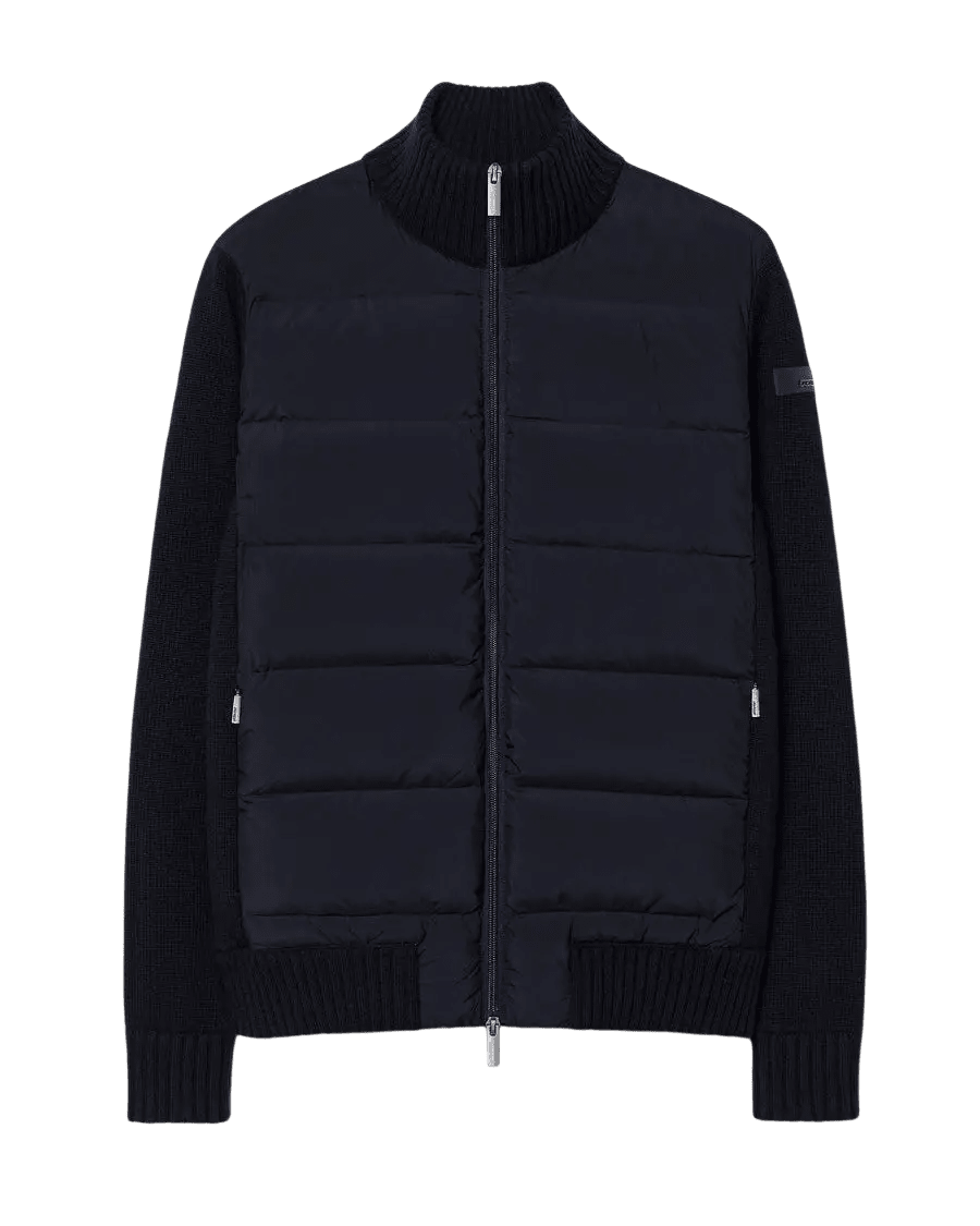 RRD - Veste hybride Wool Cash 7 en laine, cachemire et duvet Bleu-noir - Lothaire