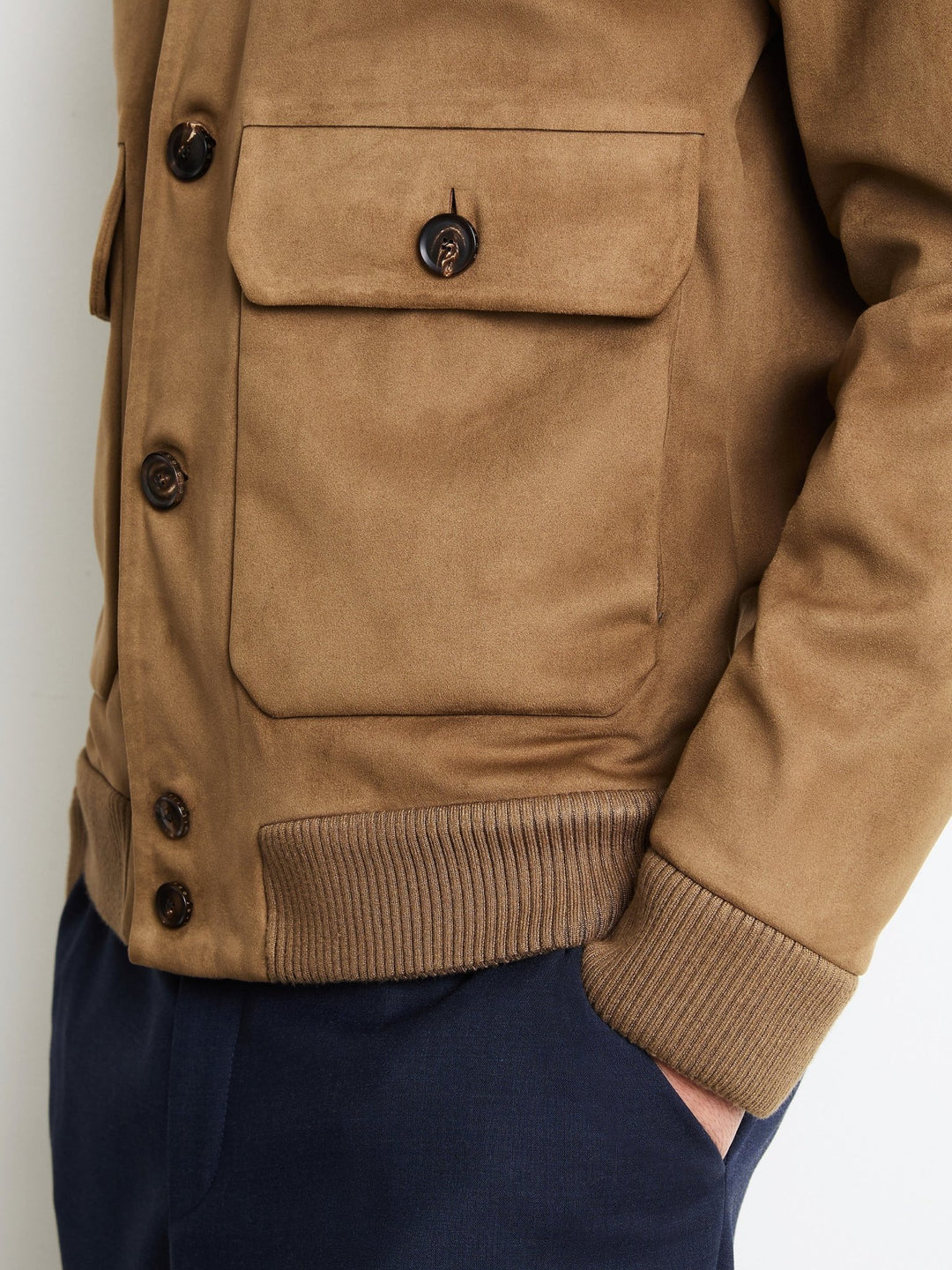 RRD - Veste Nabucco Thermo Val Soft en Suédine Marron Taupe - Lothaire