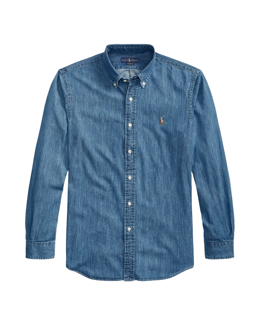 POLO RALPH LAUREN - Chemise en denim coupe ajustée Bleu