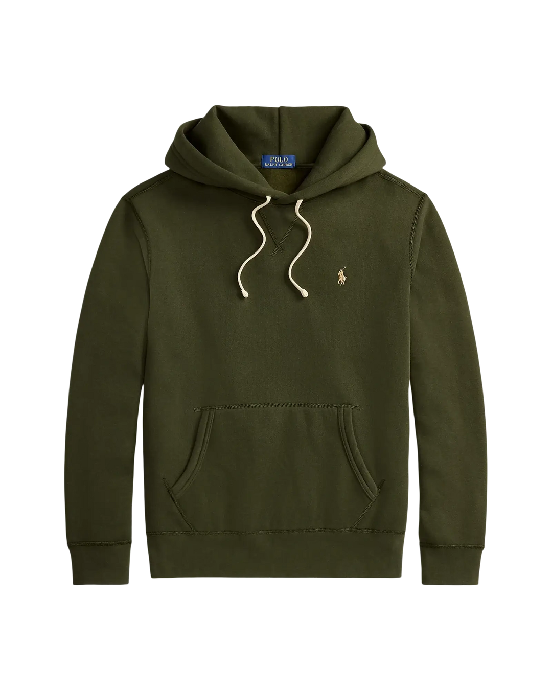 POLO RALPH LAUREN - Sweat à capuche RL en molleton Vert olive