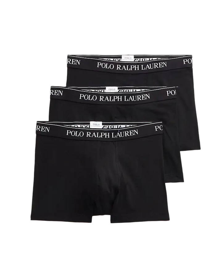 POLO RALPH LAUREN - Lot de 3 boxers en coton stretch Noir