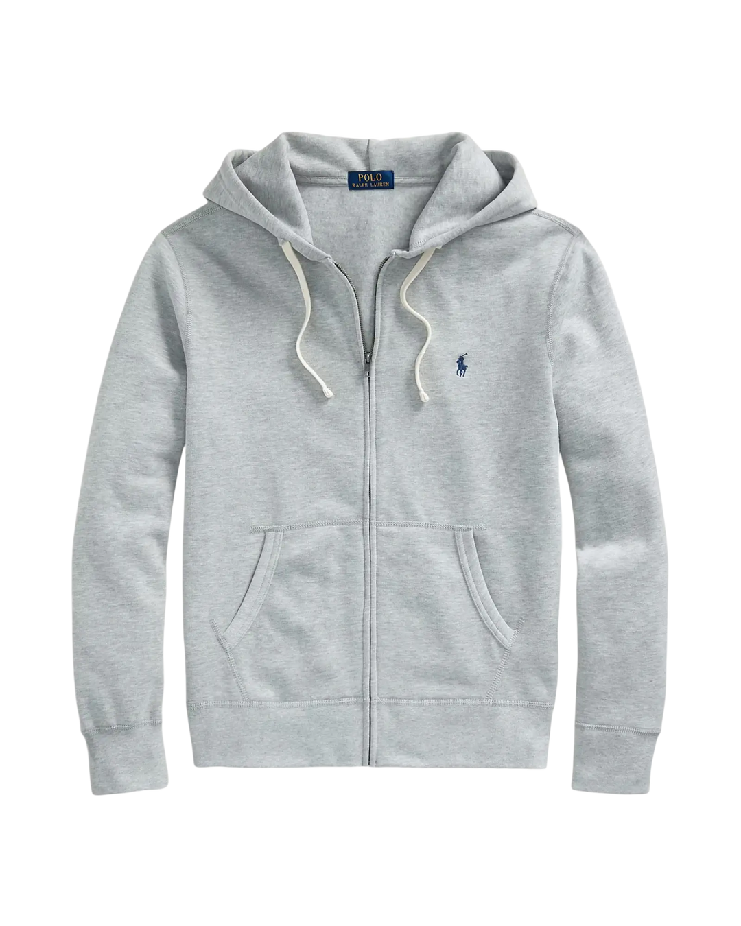POLO RALPH LAUREN - Sweat à capuche RL en molleton Gris chiné