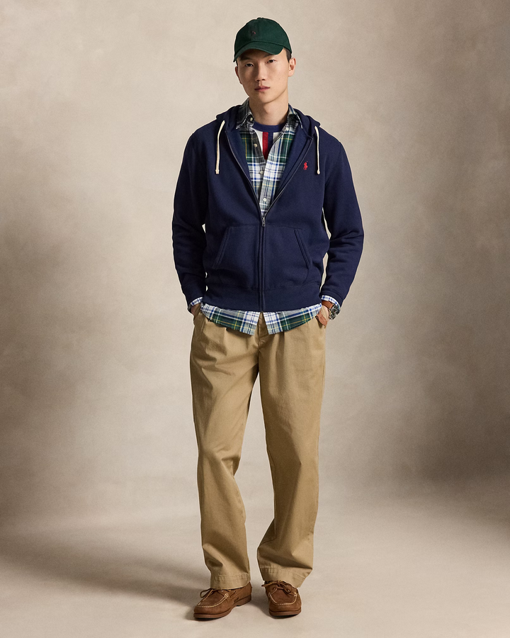 POLO RALPH LAUREN - Sweat à capuche RL en molleton Bleu marine