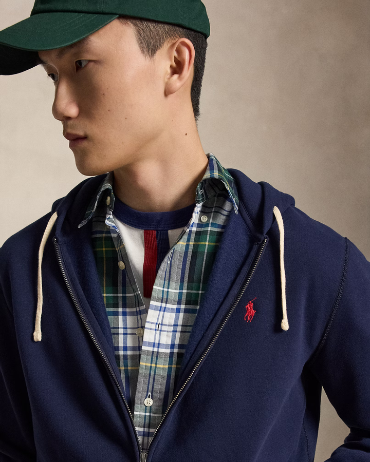 POLO RALPH LAUREN - Sweat à capuche RL en molleton Bleu marine