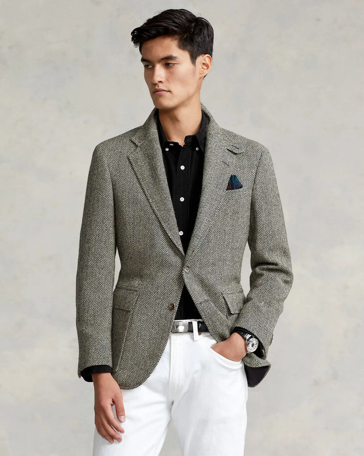POLO RALPH LAUREN - Chemise ajustée en velours côtelé de coton Noir