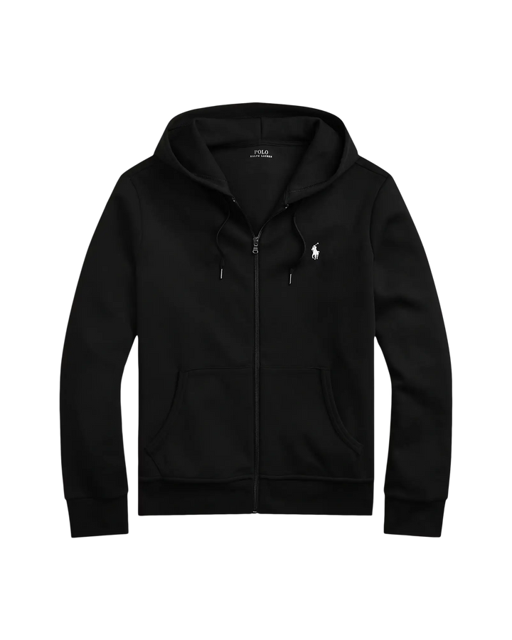 POLO RALPH LAUREN - Sweat à capuche en maille double Noir