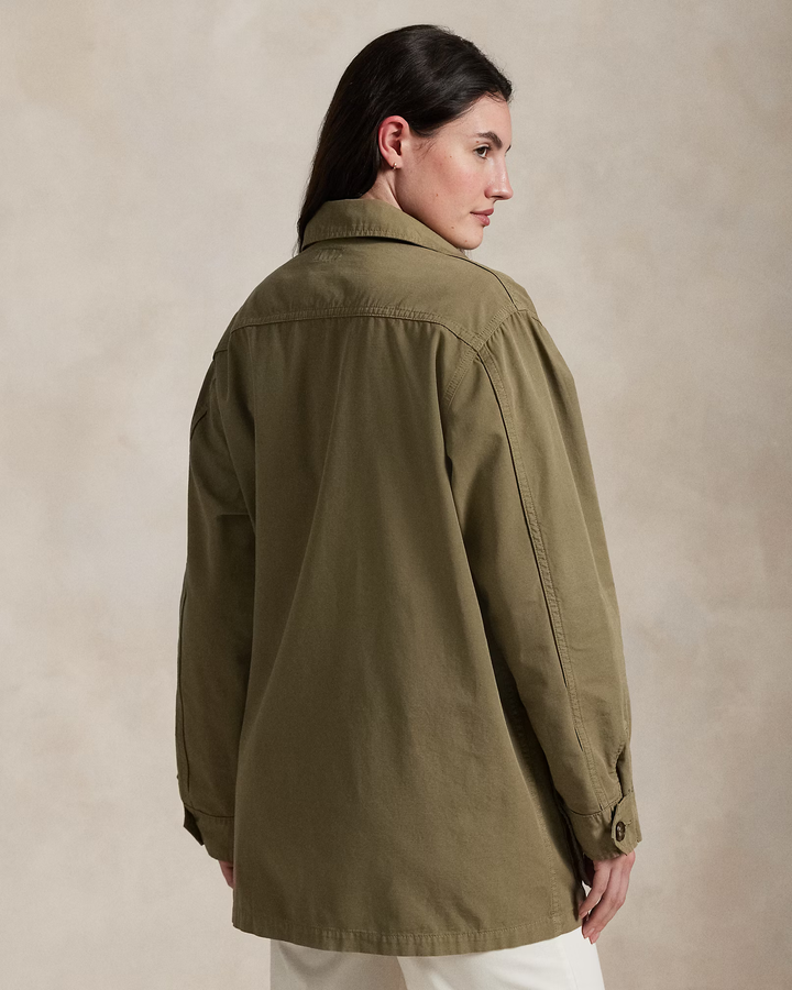 POLO RALPH LAUREN - Veste utilitaire en toile de coton Vert olive