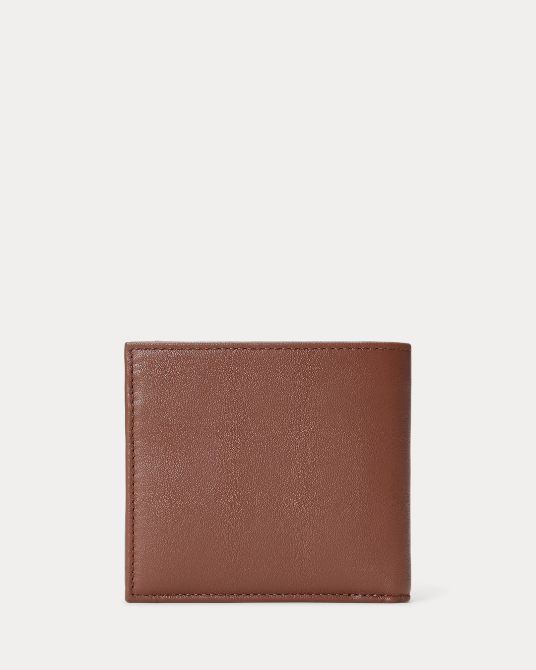 POLO RALPH LAUREN - Portefeuille en cuir lisse Marron