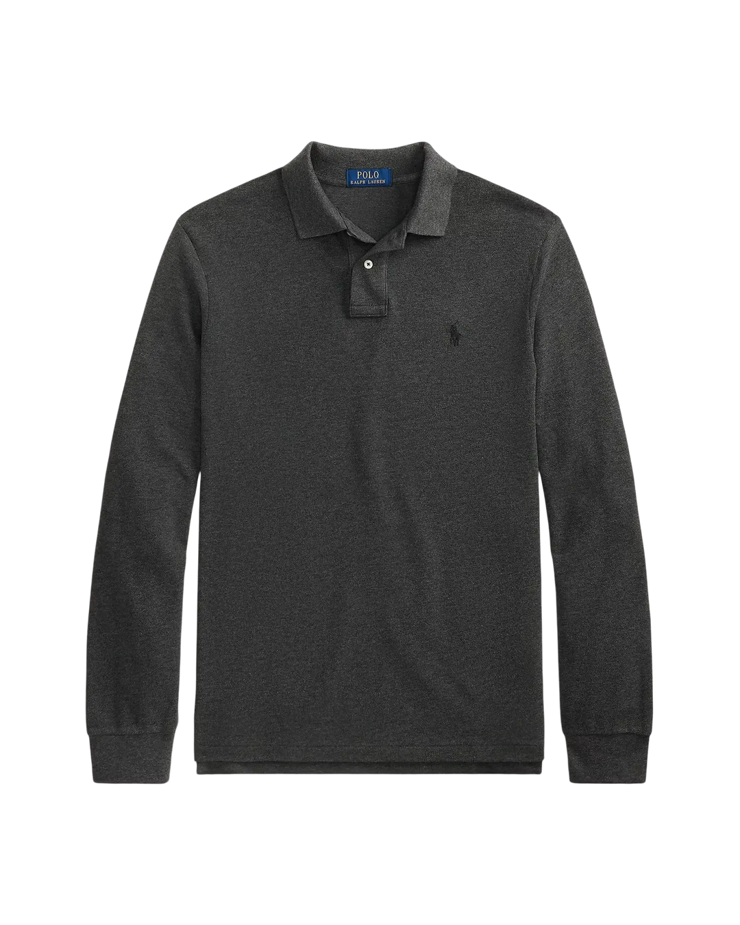 POLO RALPH LAUREN - Polo Custom Slim Fit en coton piqué Gris chiné