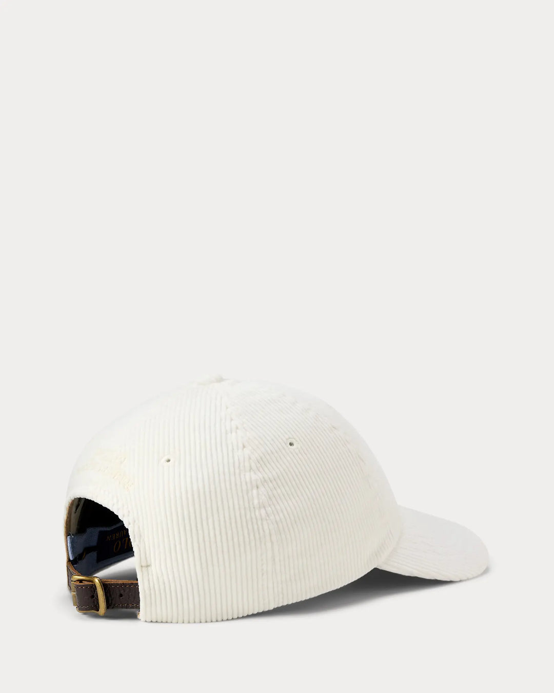 POLO RALPH LAUREN - Casquette en velours côtelé Blanc chaud