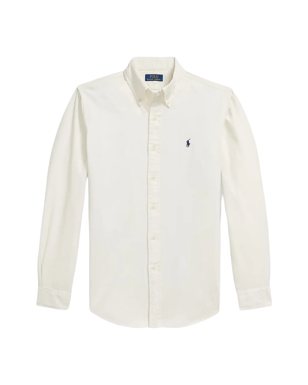 POLO RALPH LAUREN - Chemise ajustée en velours côtelé de coton Crème