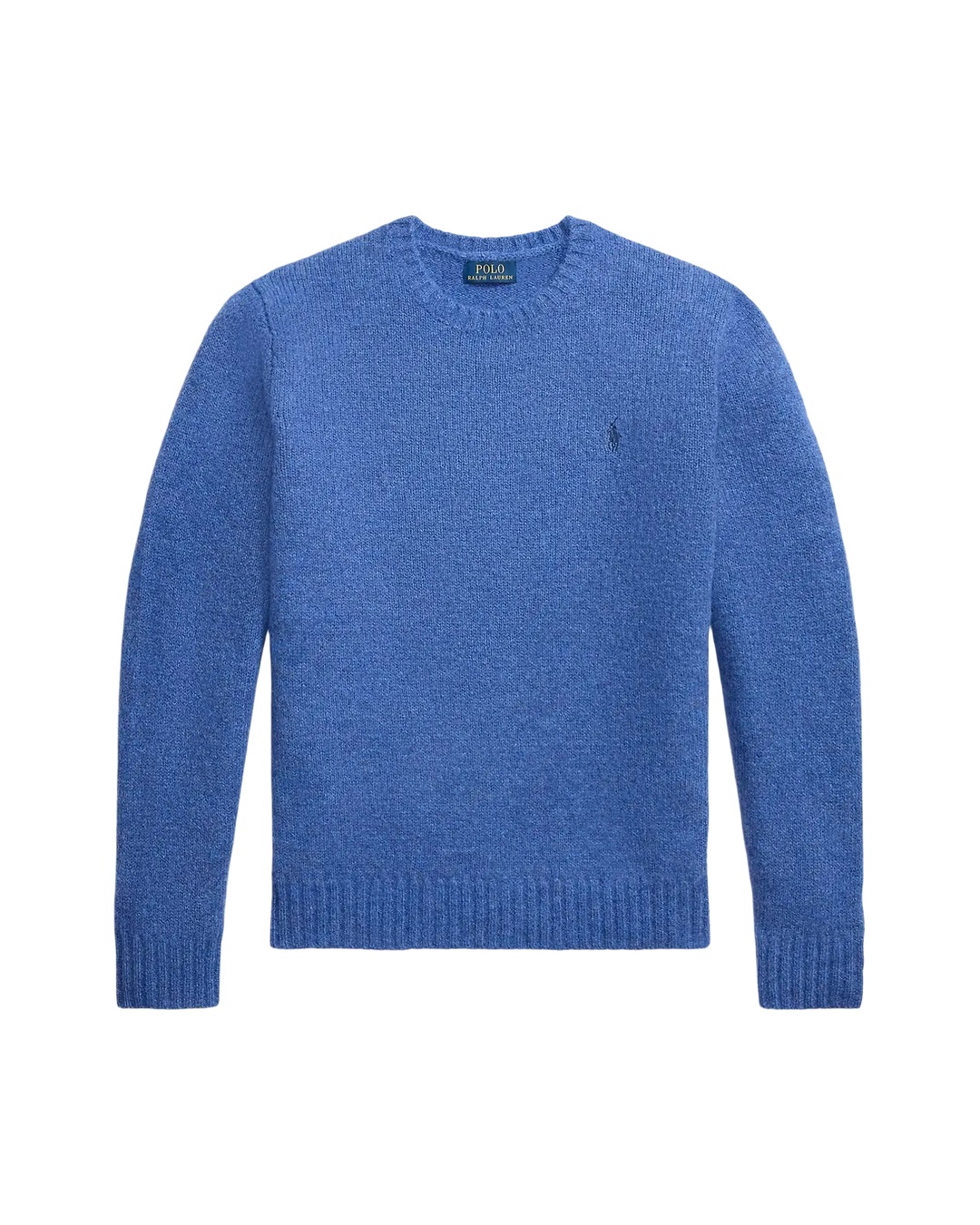 POLO RALPH LAUREN - Pull texturé à col rond Bleu chiné