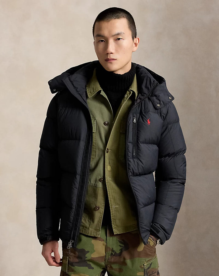 POLO RALPH LAUREN - Doudoune Gorham hydrofuge en duvet Noir