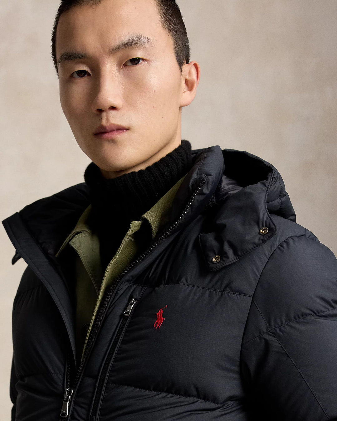 POLO RALPH LAUREN - Doudoune Gorham hydrofuge en duvet Noir