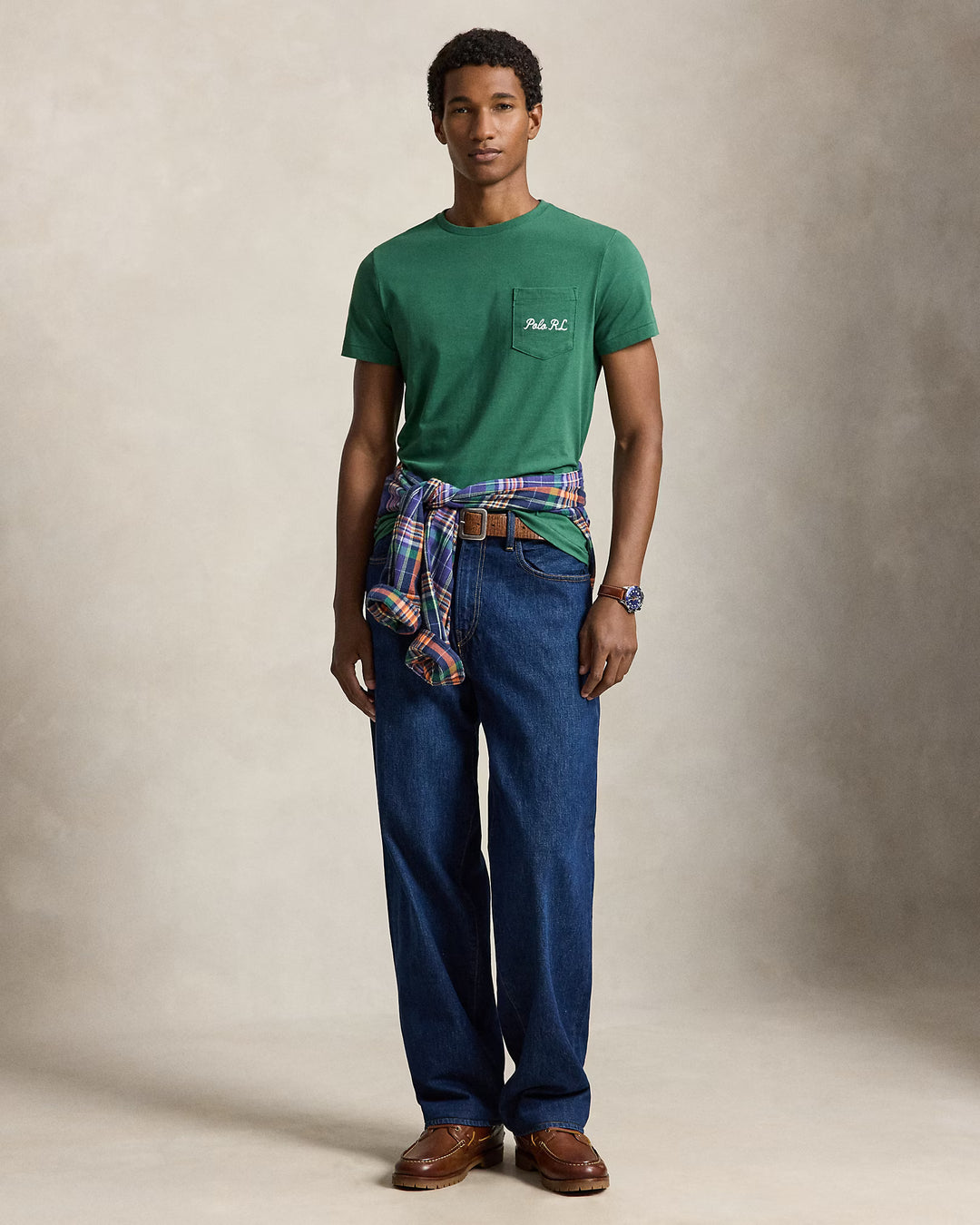 POLO RALPH LAUREN - T-shirt Polo Bear Custom Slim Fit Vert