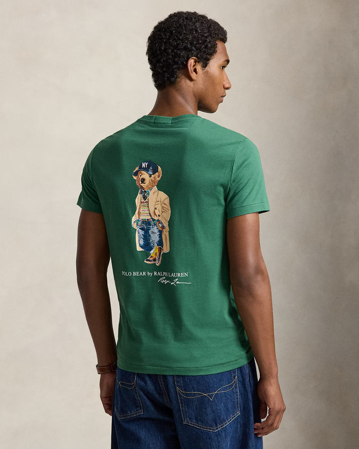 POLO RALPH LAUREN - T-shirt Polo Bear Custom Slim Fit Vert