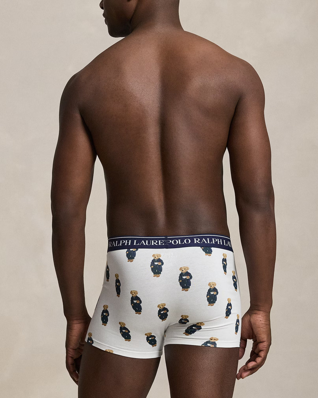 POLO RALPH LAUREN - Lot de 3 boxers classiques en coton stretch Marine / Vert / Blanc