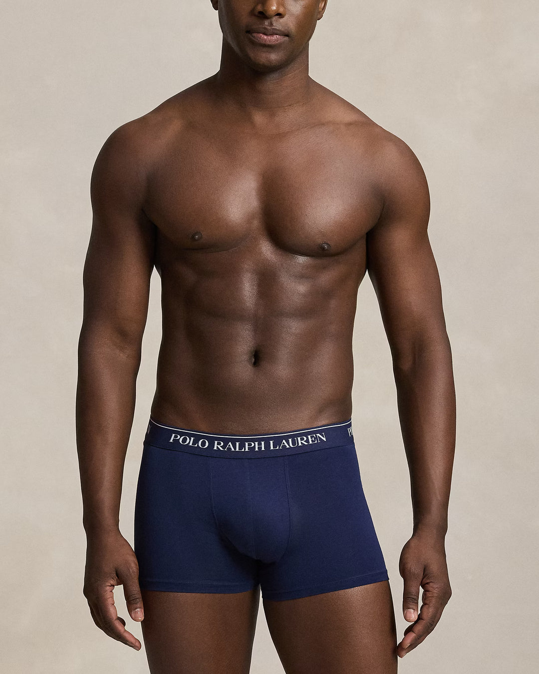 POLO RALPH LAUREN - Lot de 3 boxers classiques en coton stretch Marine / Vert / Blanc