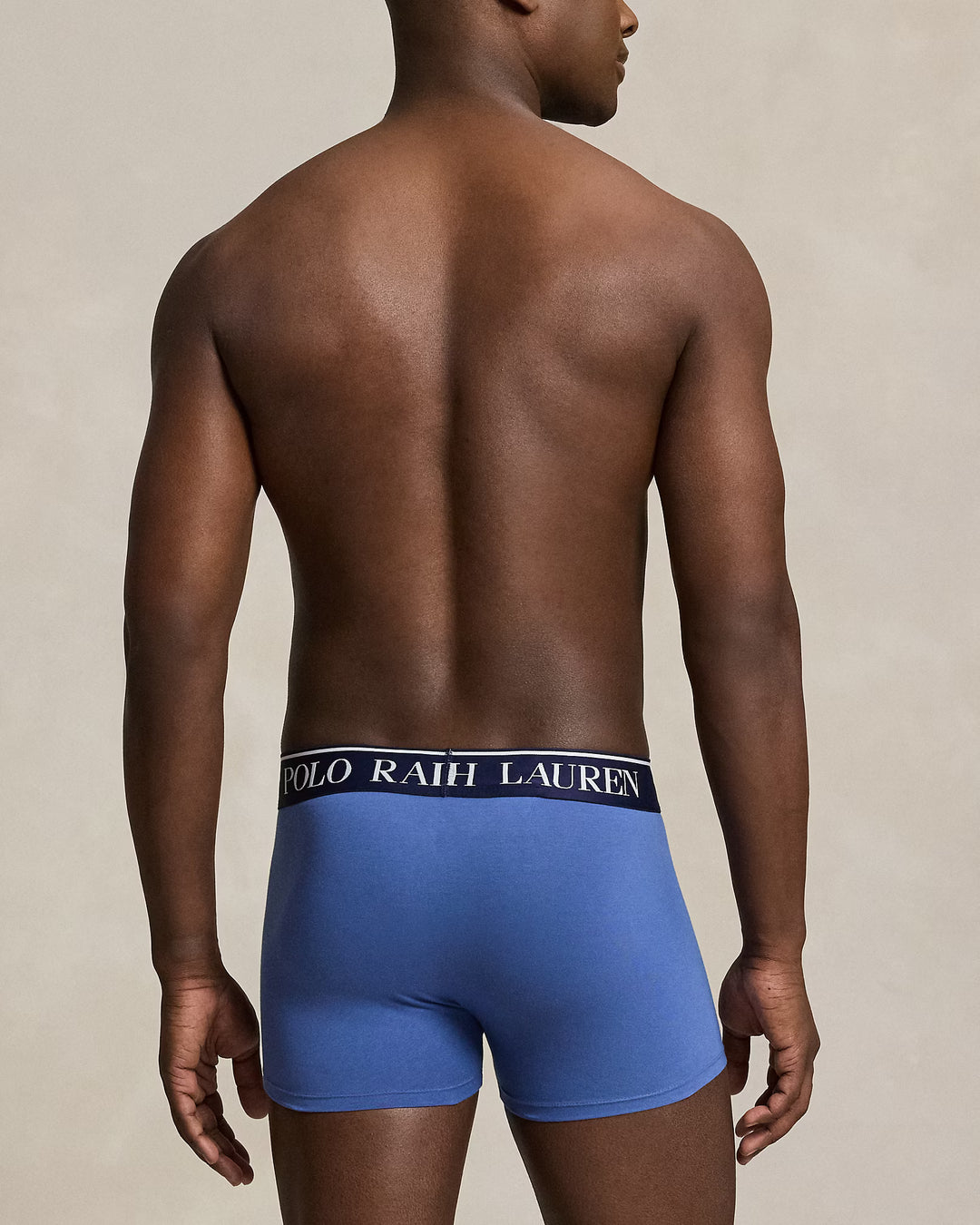 POLO RALPH LAUREN - Lot de 2 Boxers en Coton Stretch Bleu Bastille et Vert Treillis