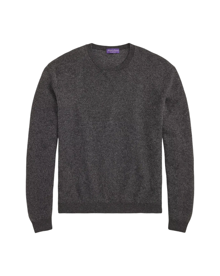 POLO RALPH LAUREN - Pull en cachemire Birdseye Gris foncé chiné