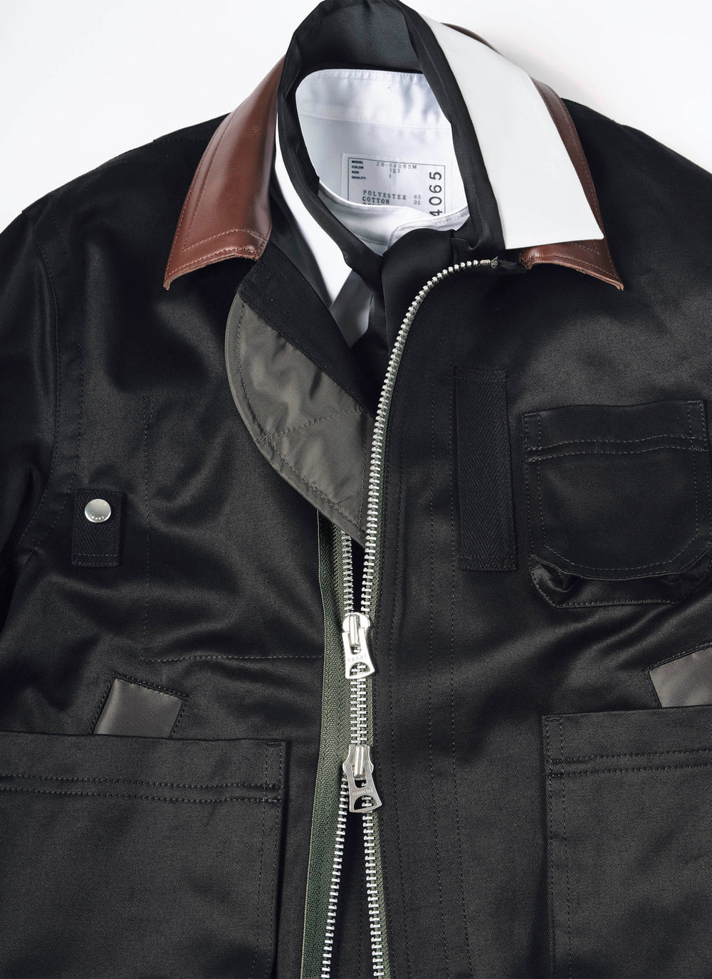 SACAÏ - Blouson Chino en Coton Noir - Lothaire