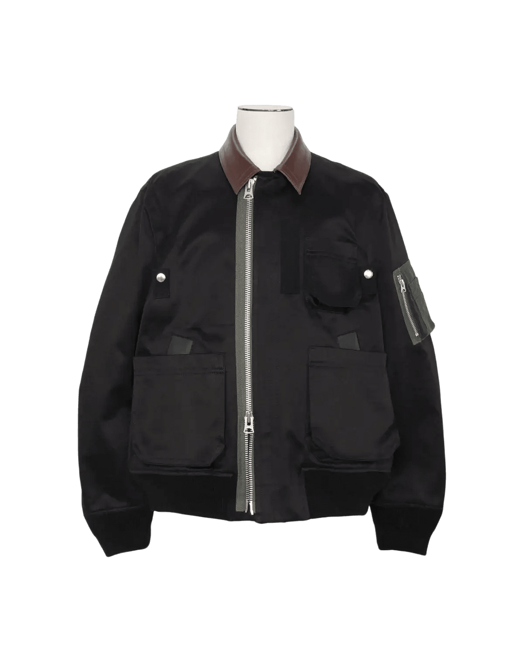 SACAÏ - Blouson Chino en Coton Noir - Lothaire