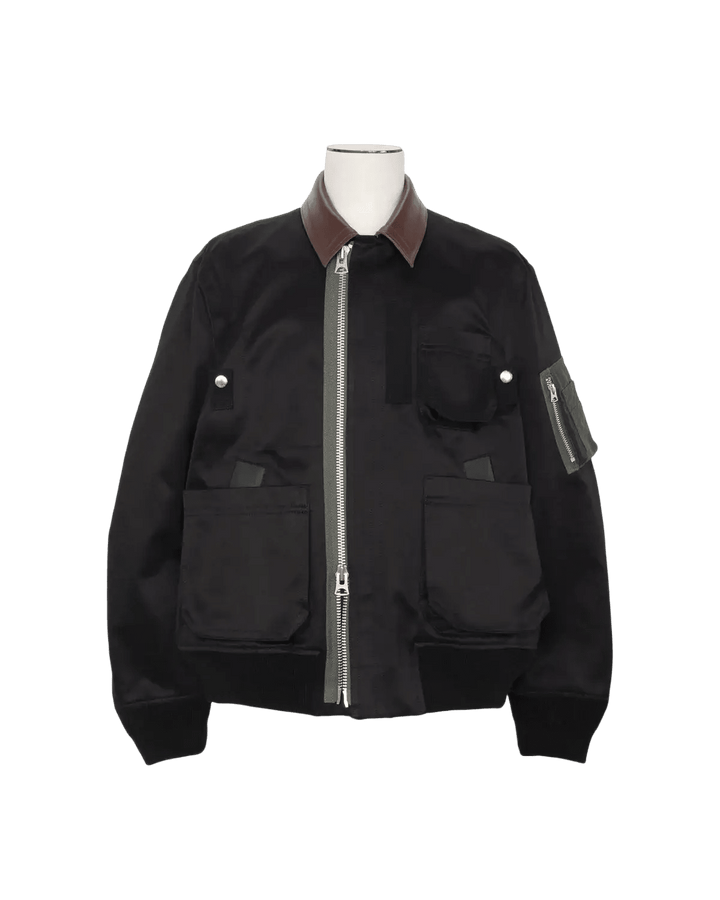 SACAÏ - Blouson Chino en Coton Noir - Lothaire