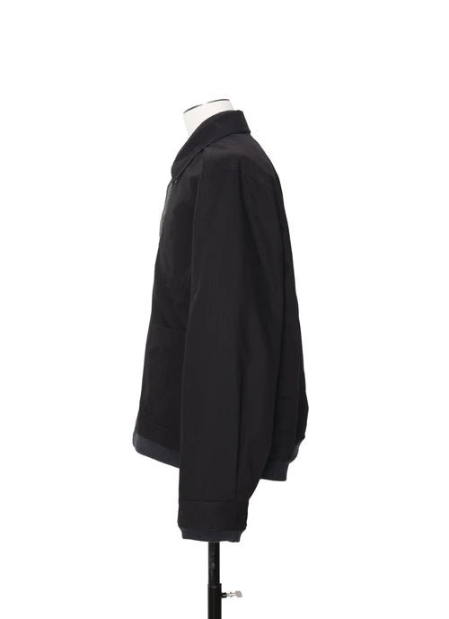 SACAI - Blouson réversible Nylon Twill x Rip Stop Noir / Kaki foncé - Lothaire