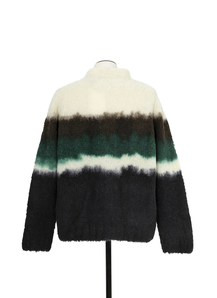 SACAI - Cardigan en maille Chusen-Dyed Noir multicolore - Lothaire
