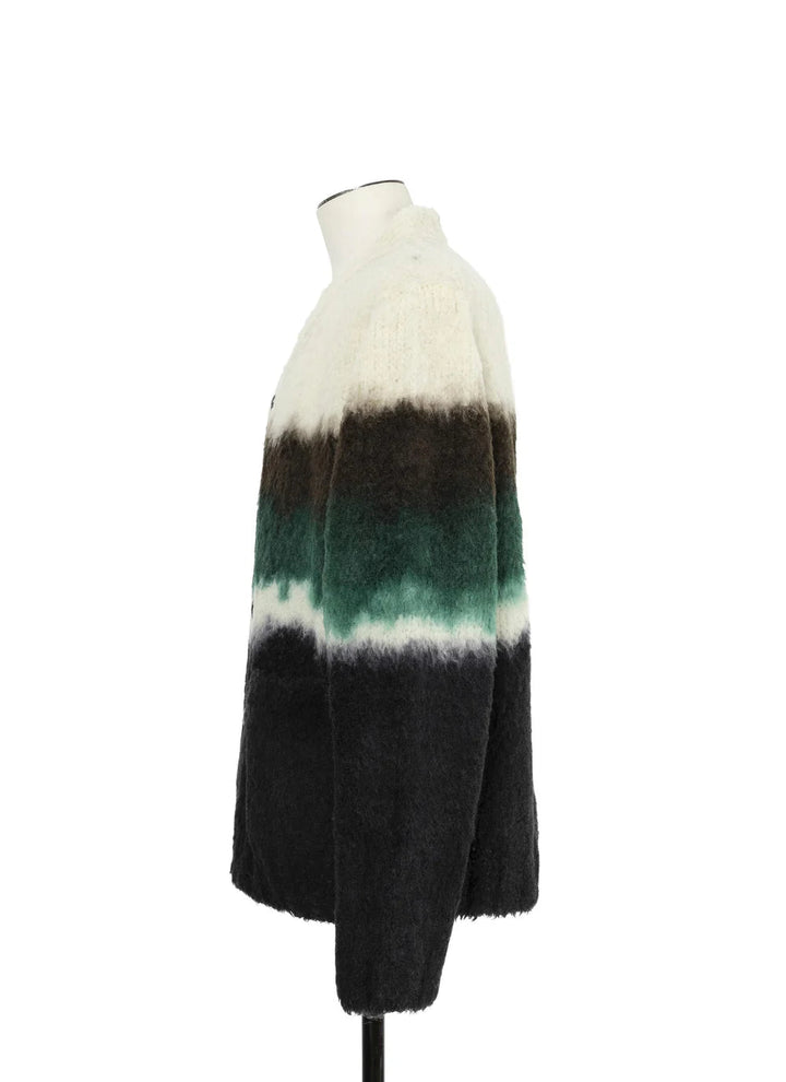 SACAI - Cardigan en maille Chusen-Dyed Noir multicolore - Lothaire