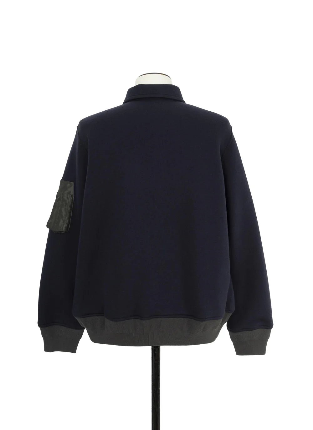 SACAI - Polo Sweat Marine / Kaki foncé - Lothaire