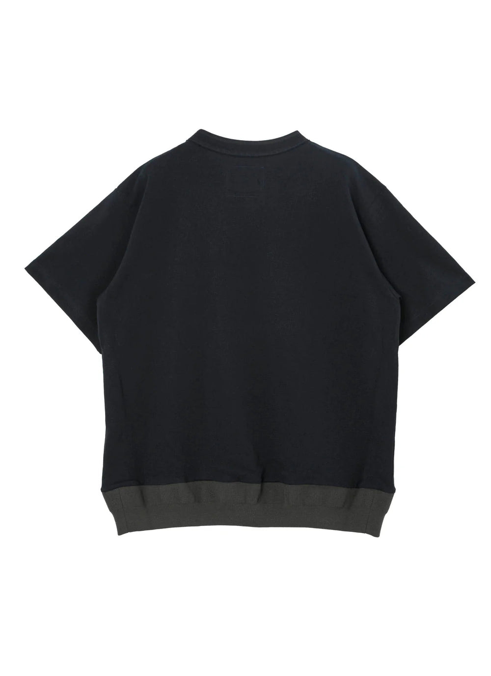 SACAÏ - T-shirt en Jersey de Coton Bleu Marine / Kaki - Lothaire