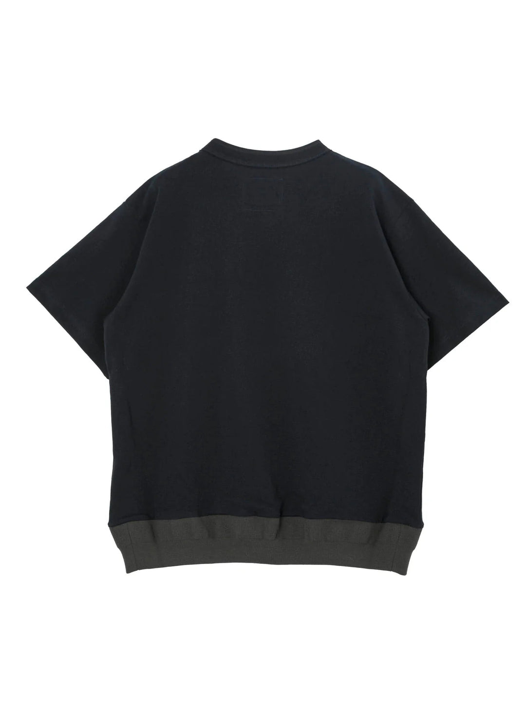 SACAÏ - T-shirt en Jersey de Coton Bleu Marine / Kaki - Lothaire