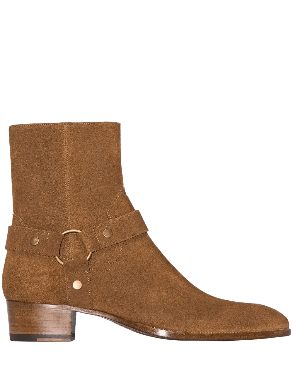 Saint Laurent Bottines Brown Wyatt - Lothaire