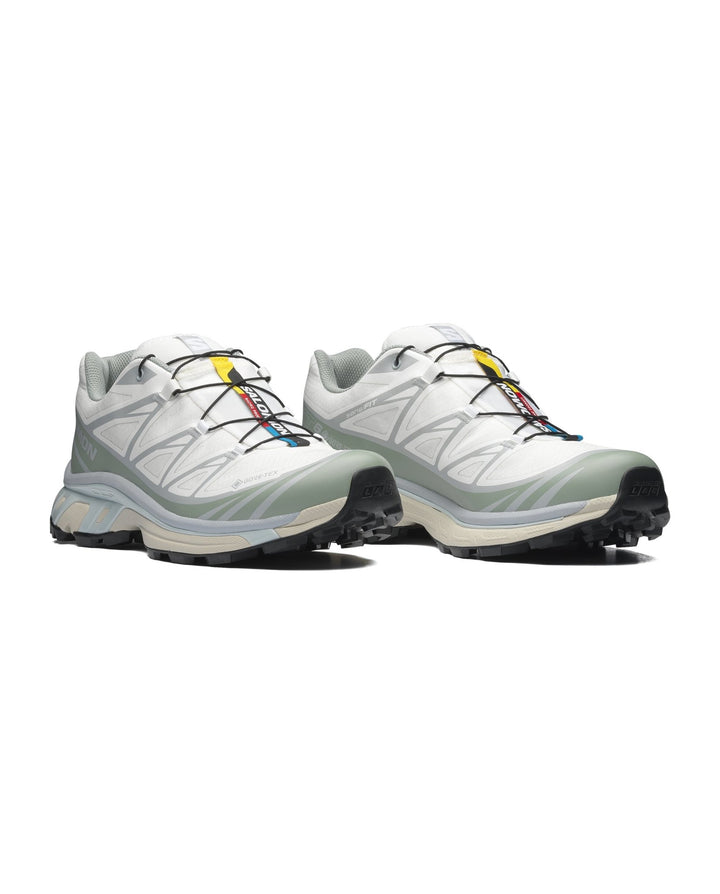 SALOMON - XT - 6 GORE - TEX Unisexe Sneakers Blanc / Vert Milieu - Lothaire