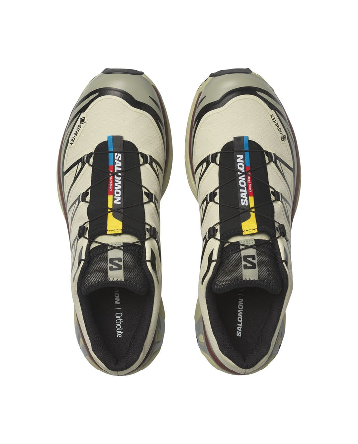 SALOMON - XT - 6 GORE - TEX Unisexe Sneakers Vert Eucalyptus / Sauge Argentée - Lothaire