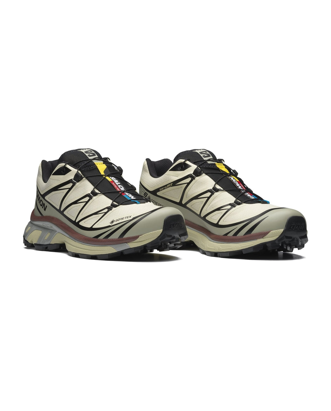 SALOMON - XT - 6 GORE - TEX Unisexe Sneakers Vert Eucalyptus / Sauge Argentée - Lothaire