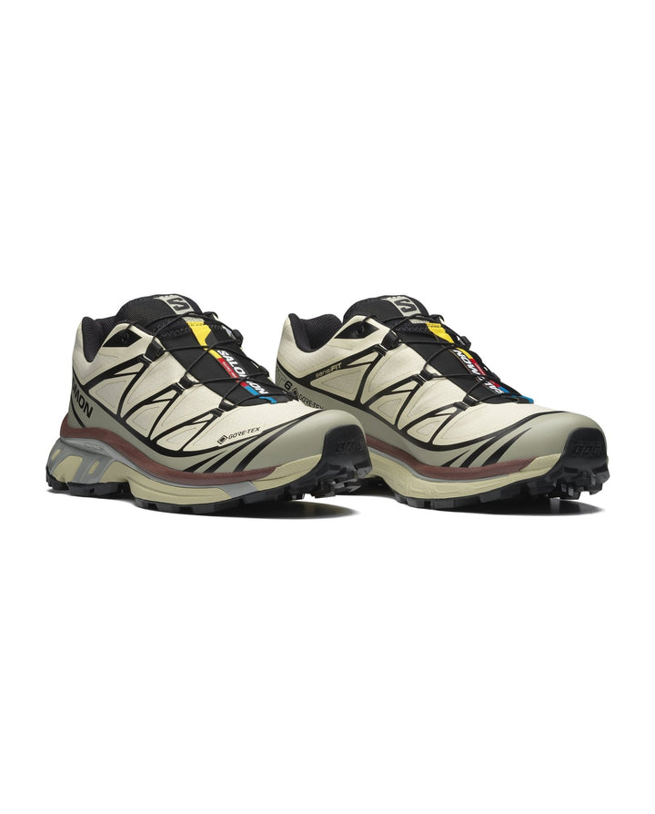 SALOMON - XT - 6 GORE - TEX Unisexe Sneakers Vert Eucalyptus / Sauge Argentée - Lothaire