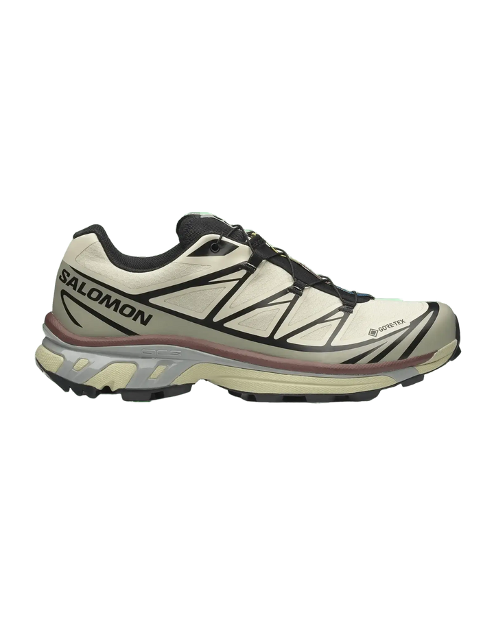 SALOMON - XT - 6 GORE - TEX Unisexe Sneakers Vert Eucalyptus / Sauge Argentée - Lothaire