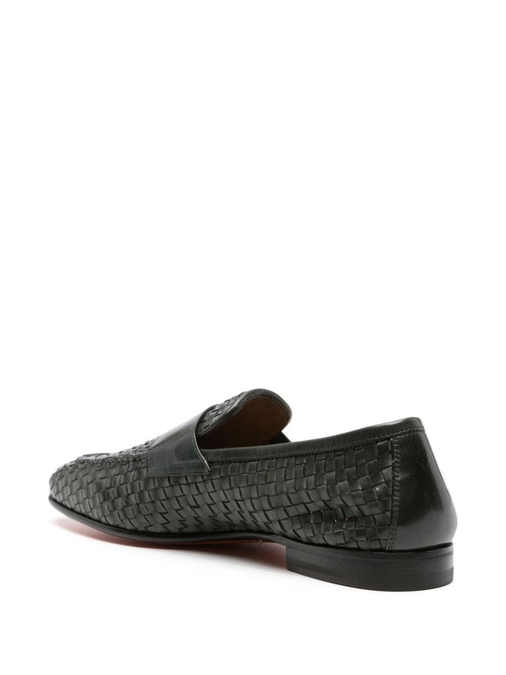 Santoni - Mocassins en cuir tressé - Lothaire