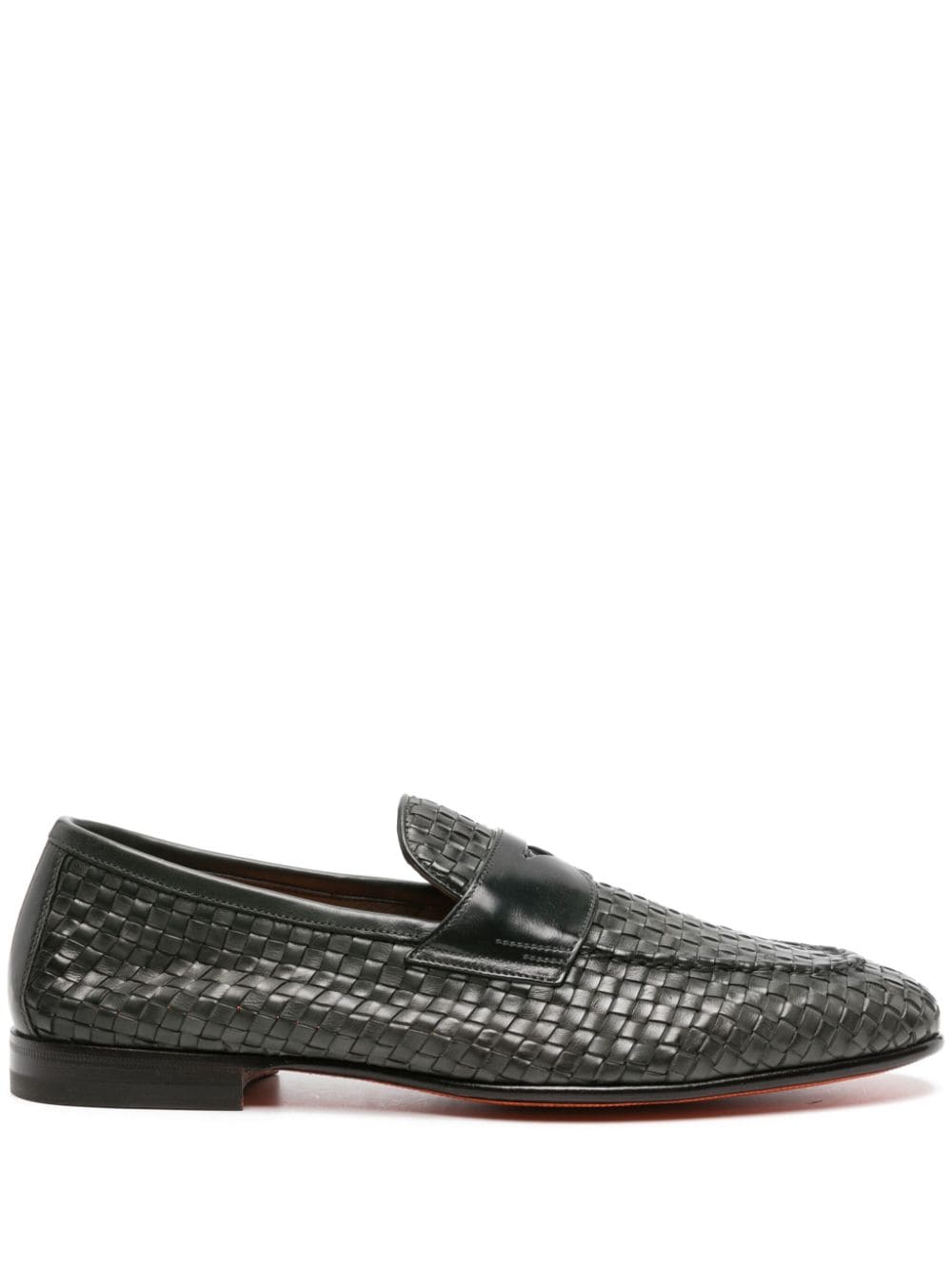 Santoni - Mocassins en cuir tressé - Lothaire