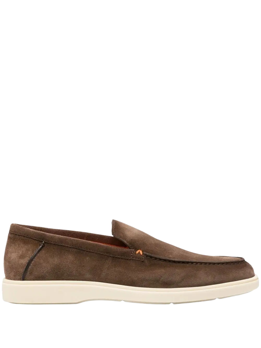 Santoni - Mocassins en daim chocolat - Lothaire