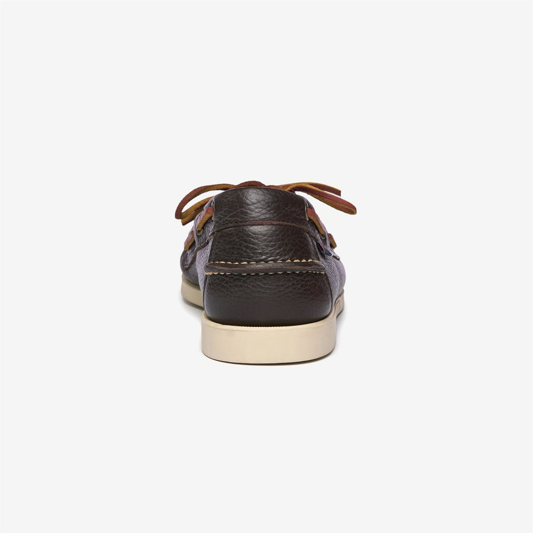 SEBAGO - Chaussures bateau Docksides PORTLAND MARTELLATO Marron foncé - Lothaire